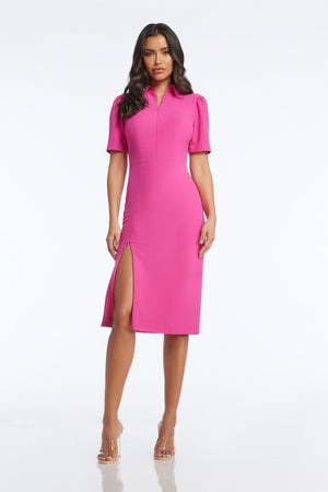 Gloria Dress / BRIGHT FUCHSIA
