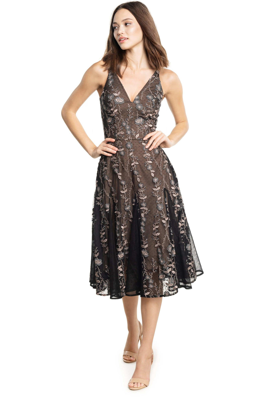 Haisley Dress / BLACK MULTI