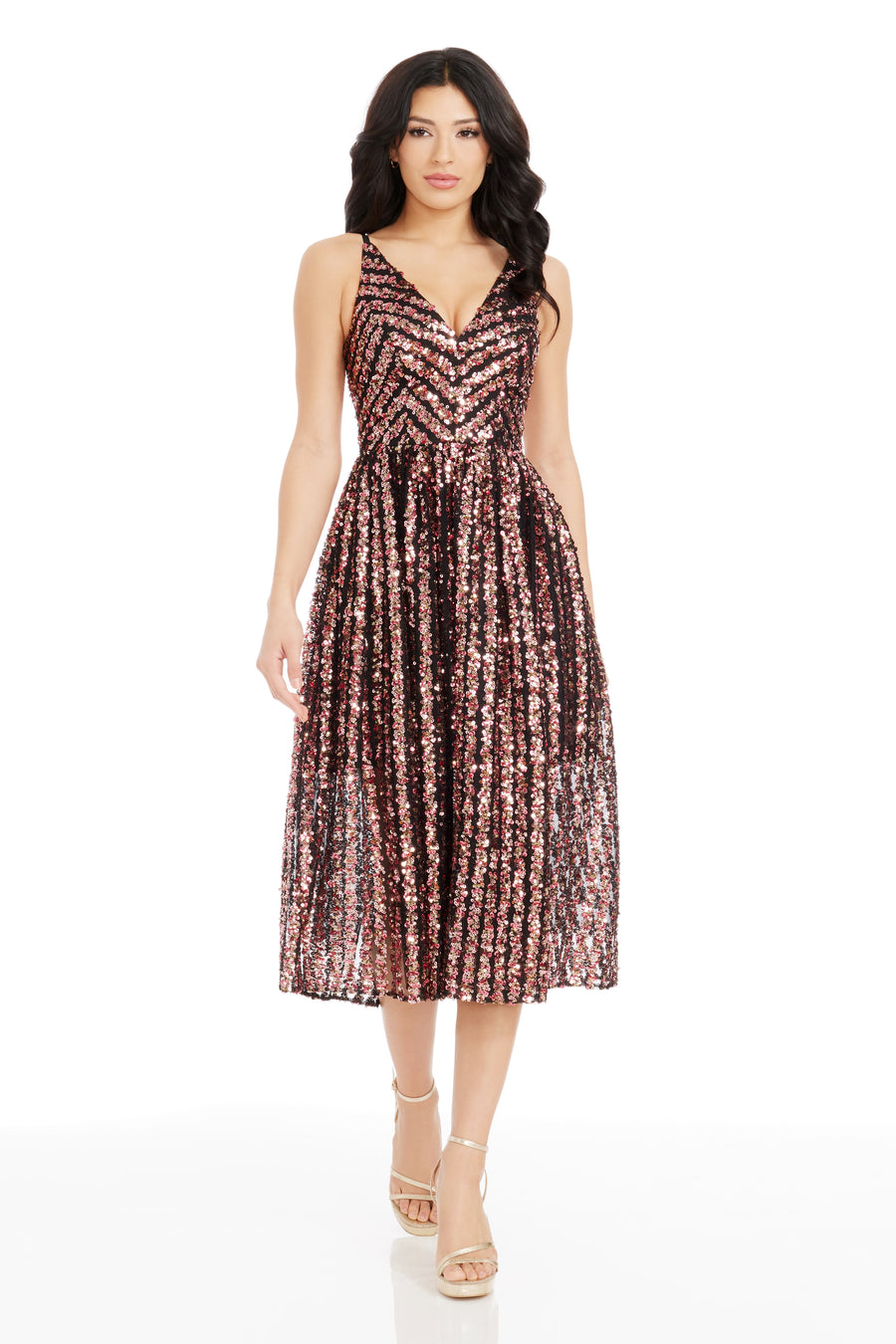 dress the population haley metallic Hayley Metallic Cobalt Dress by Dress The Population