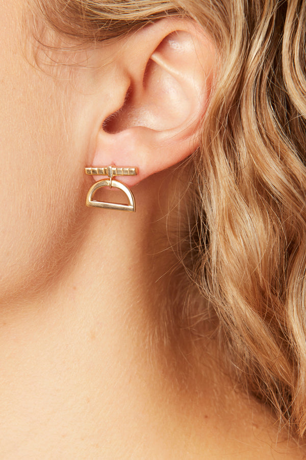 gold vermeil stud earrings