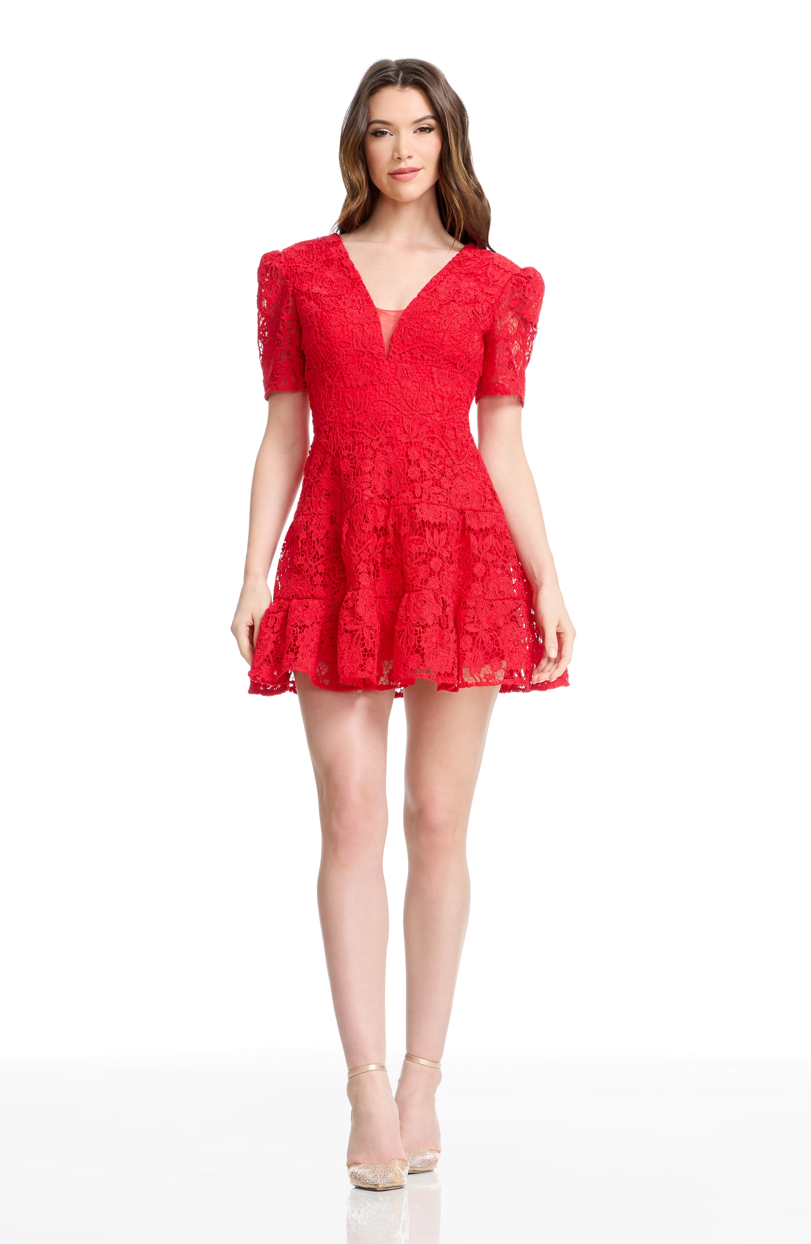 lace up maternity dress Lace Maternity Dress XS / Sand main image 0