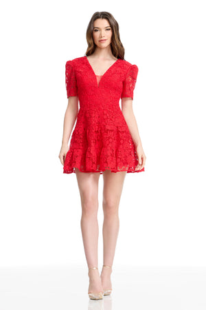 HALLIE DRESS / ROUGE