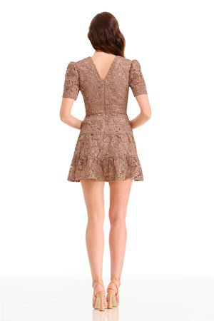 HALLIE DRESS / WARM TAUPE