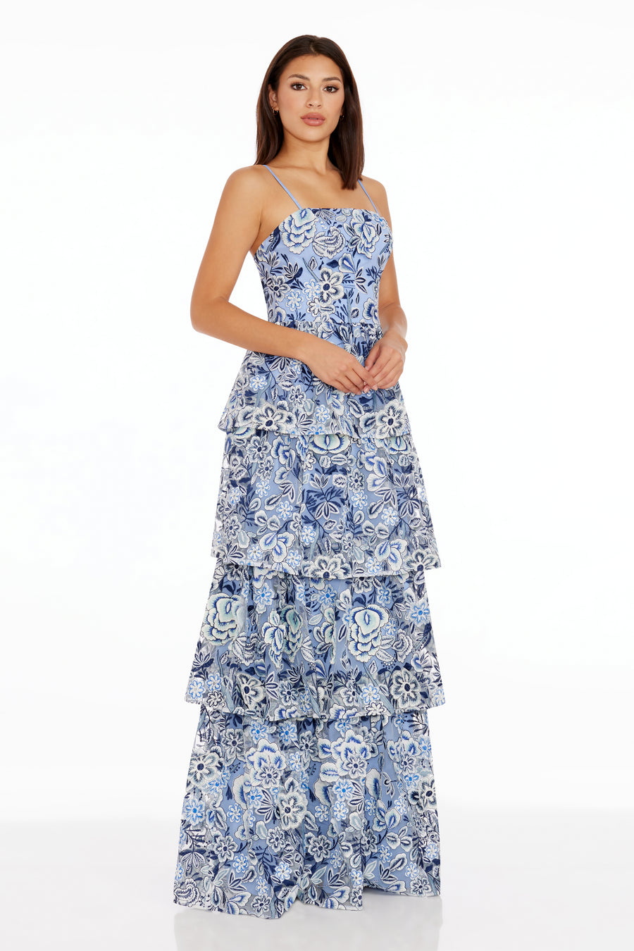 Heidi Dress / NAVY MULTI