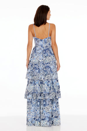 Heidi Dress / NAVY MULTI