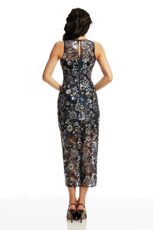 Helena Dress / NAVY MULTI