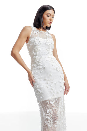 Helena Dress / White