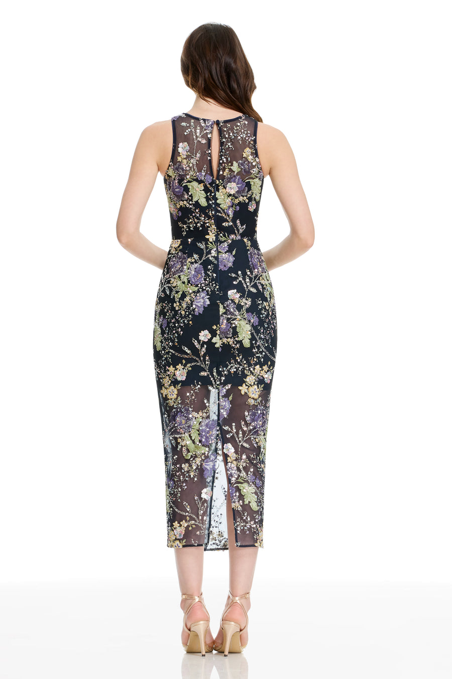 HELENA DRESS / NAVY MULTI