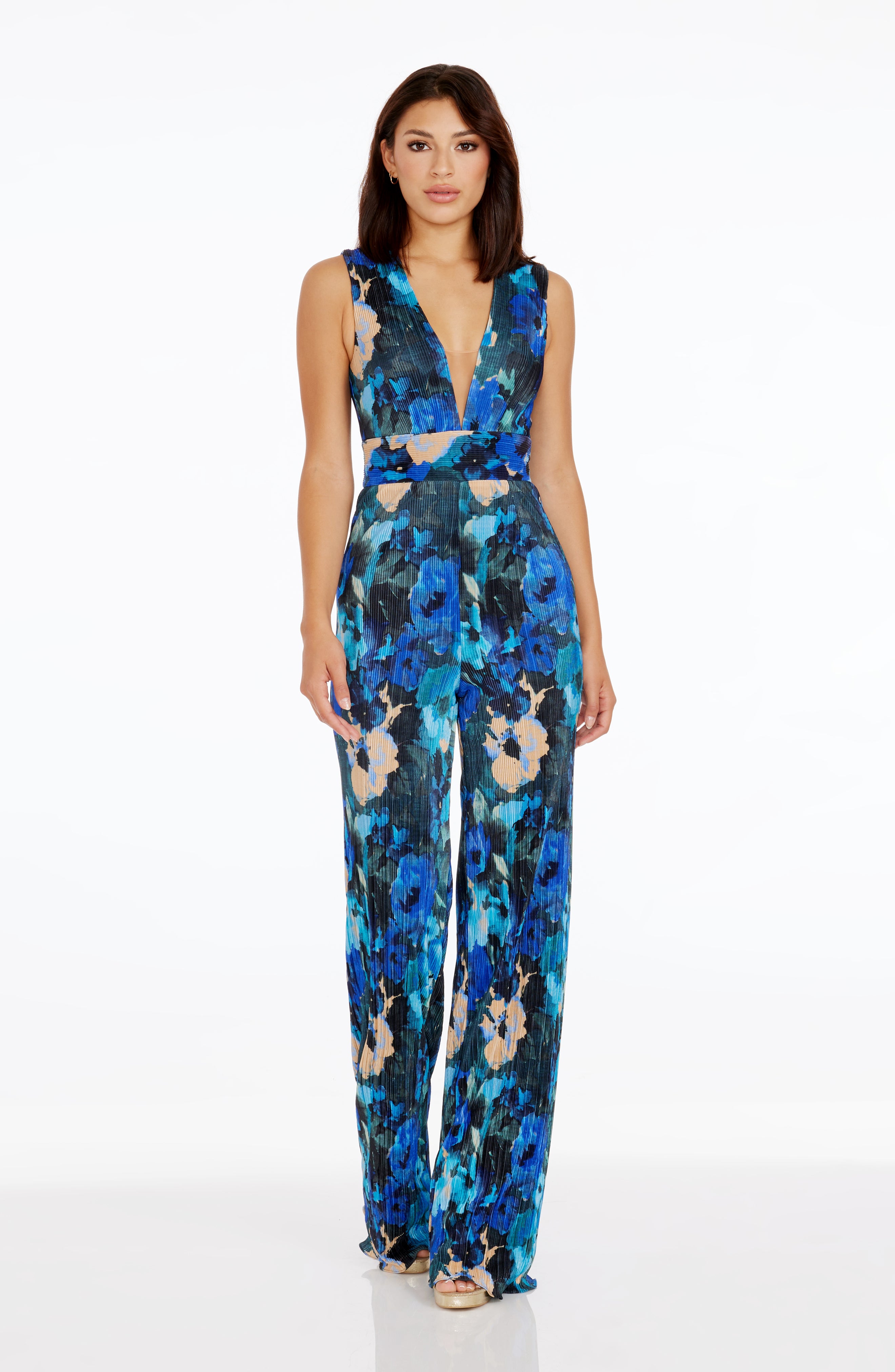 Dress the population joey jumpsuit shop