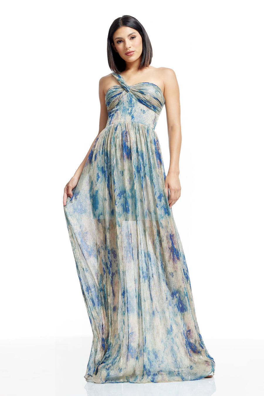 Idalia Dress / Pale Blue Multi