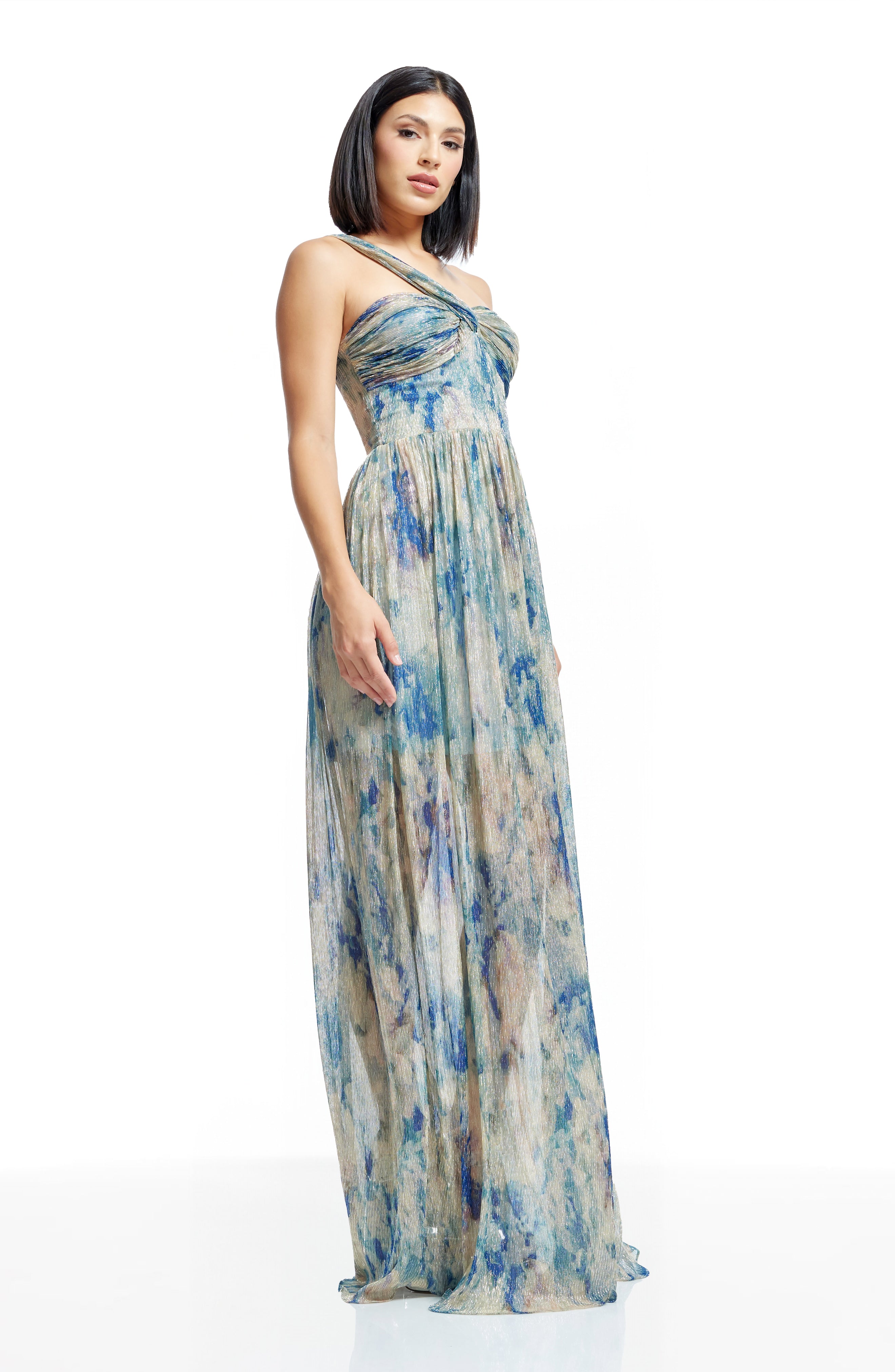 dress the population dahlia Dress The Population Idalia Twist Front Dress - Black Multi