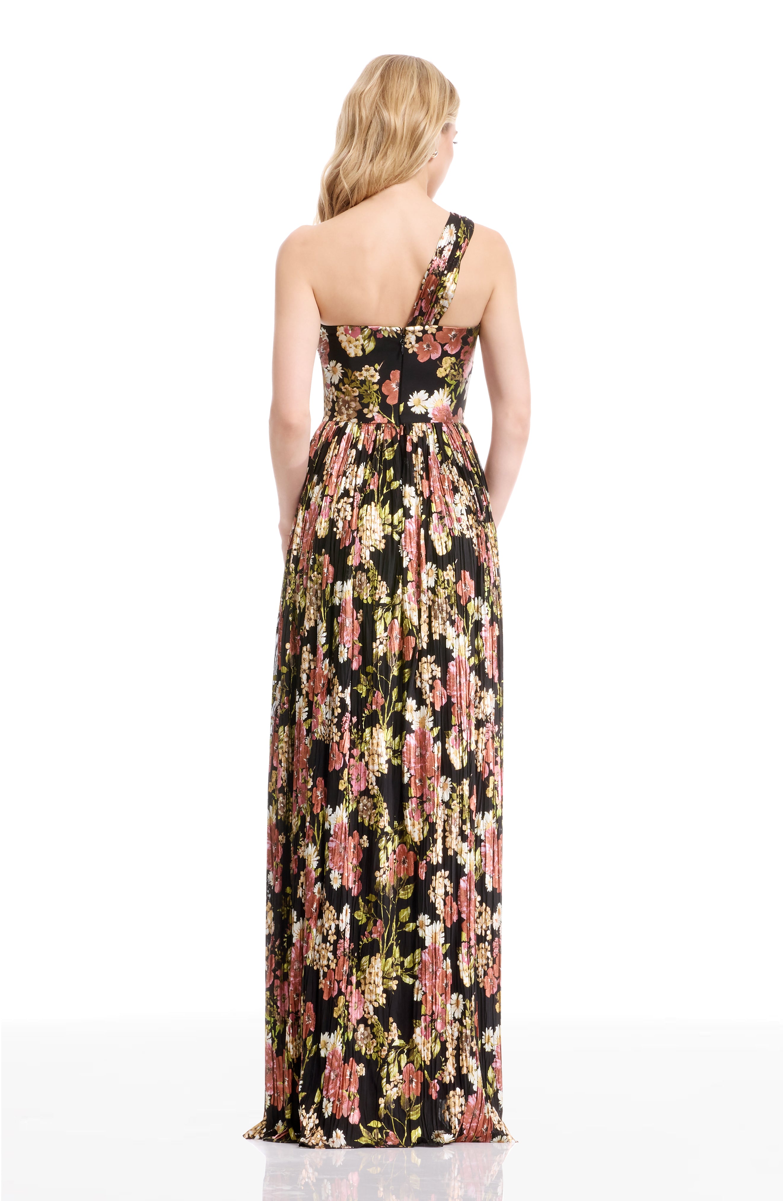 chinese dress ladies Dress The Population IDALIA Twist Front Dress - Black Multi