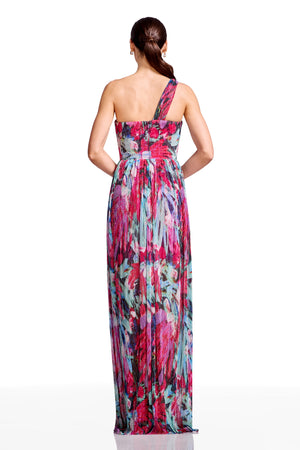 Idalia Gown / BRIGHT FUCHSIA MULTI