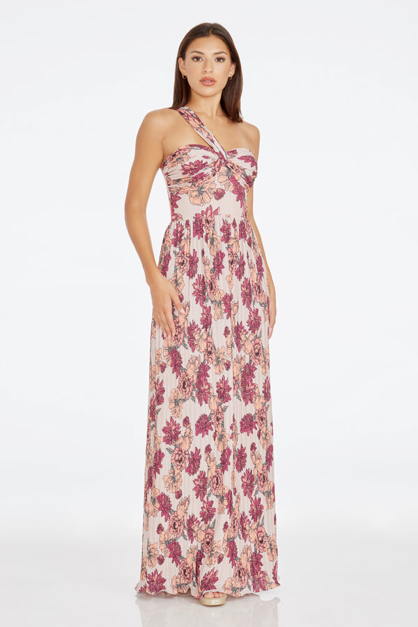 Idalia Gown / PEACH MULTI