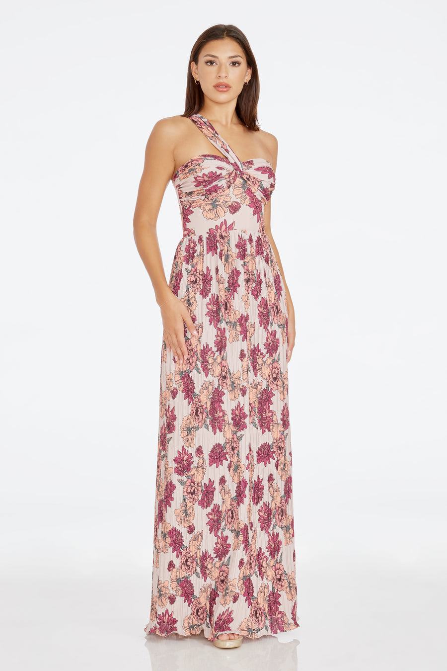 Idalia Gown / PEACH MULTI