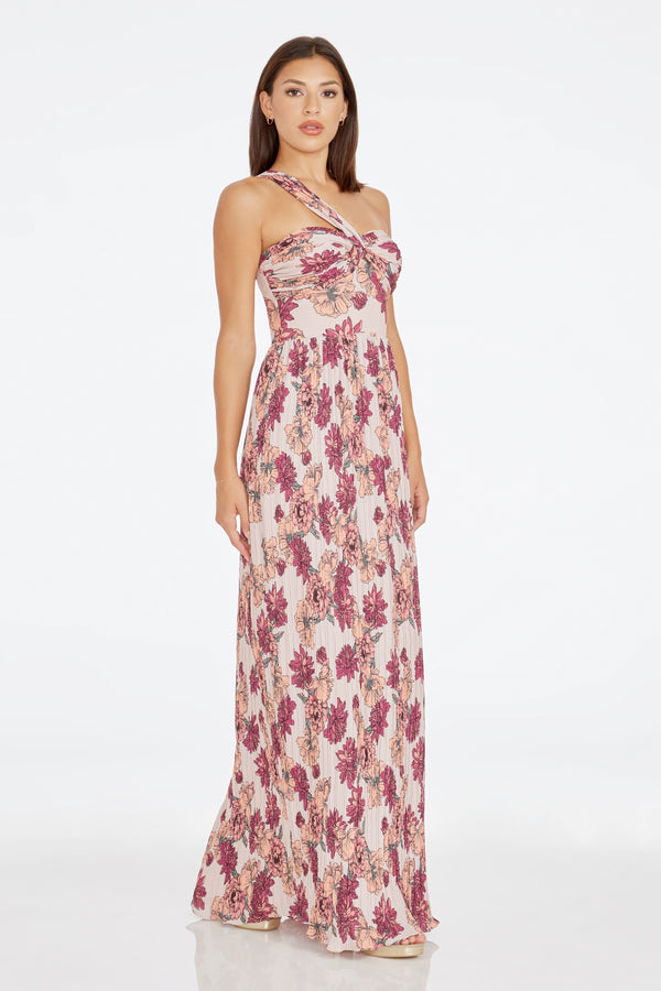 Idalia Gown / PEACH MULTI