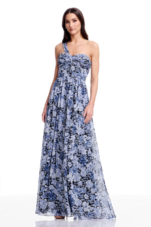 Idalia Gown / NAVY MULTI