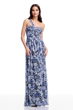 Idalia Gown / NAVY MULTI