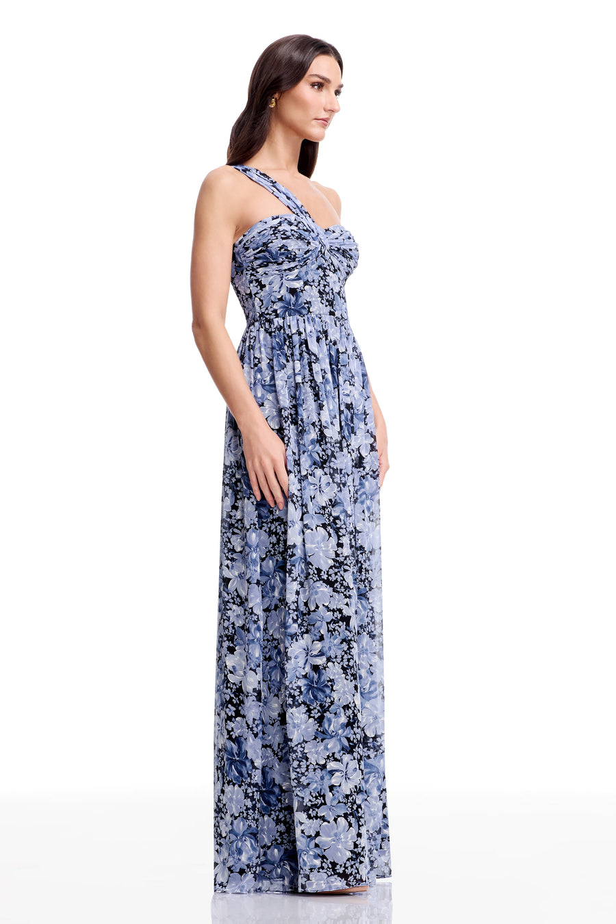 Idalia Gown / NAVY MULTI