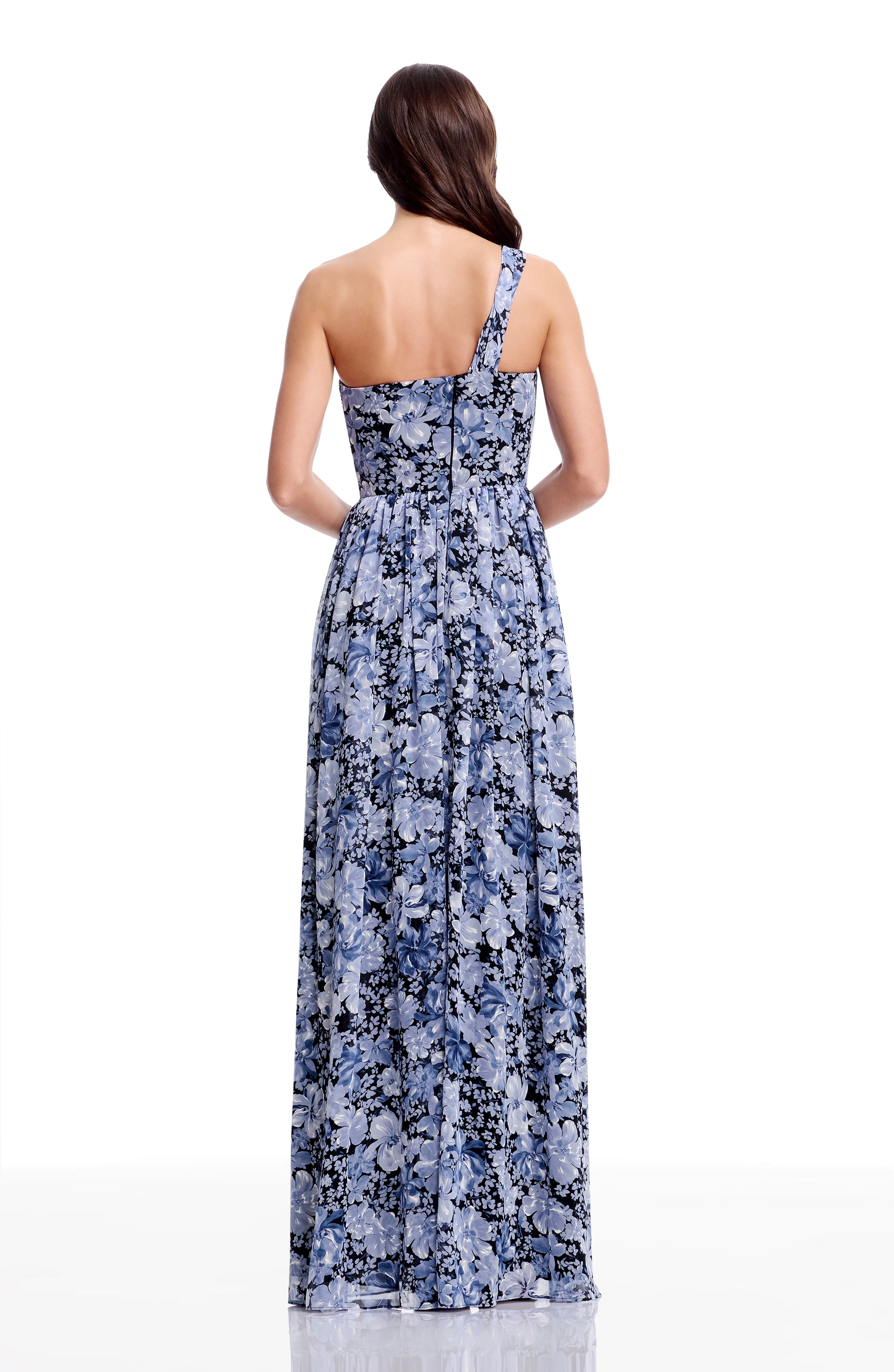 dress the population idalia one shoulder floral maxi dress Dress The Population Idalia One-Shoulder Floral Maxi Dress