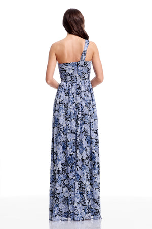 Idalia Gown / NAVY MULTI