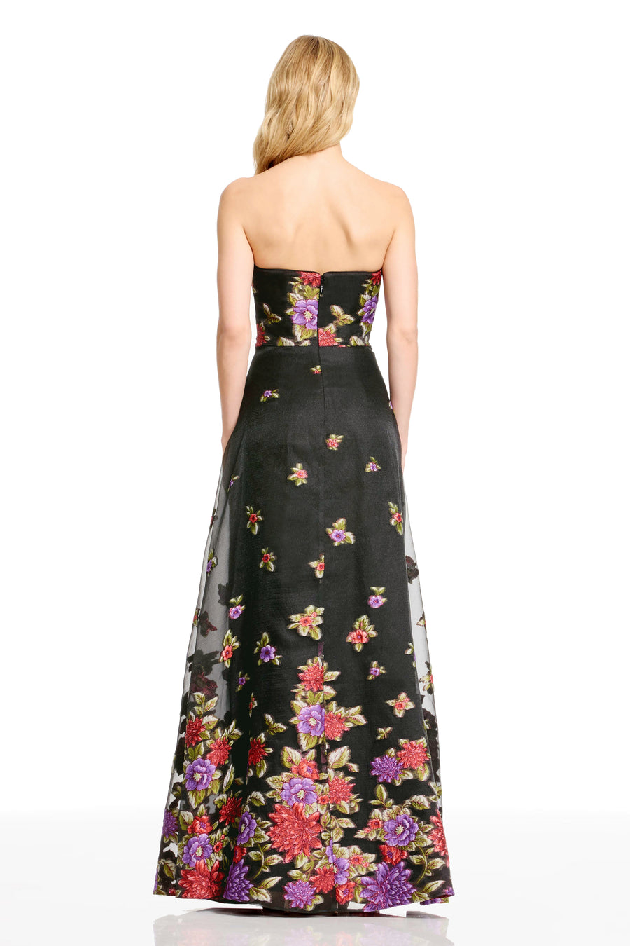 IMOGEN GOWN / BLACK MULTI