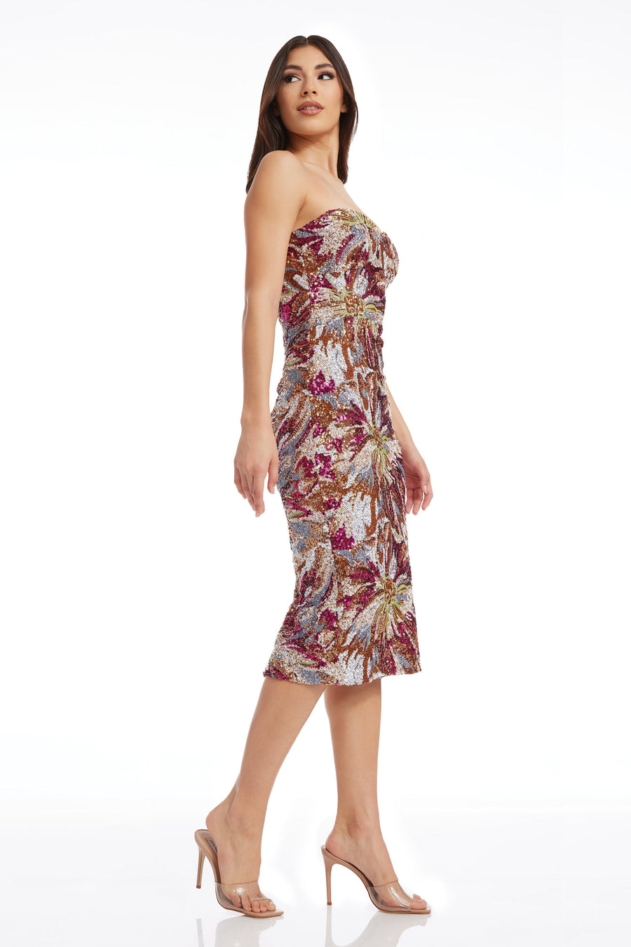 Irina Dress / DARK MAGENTA M