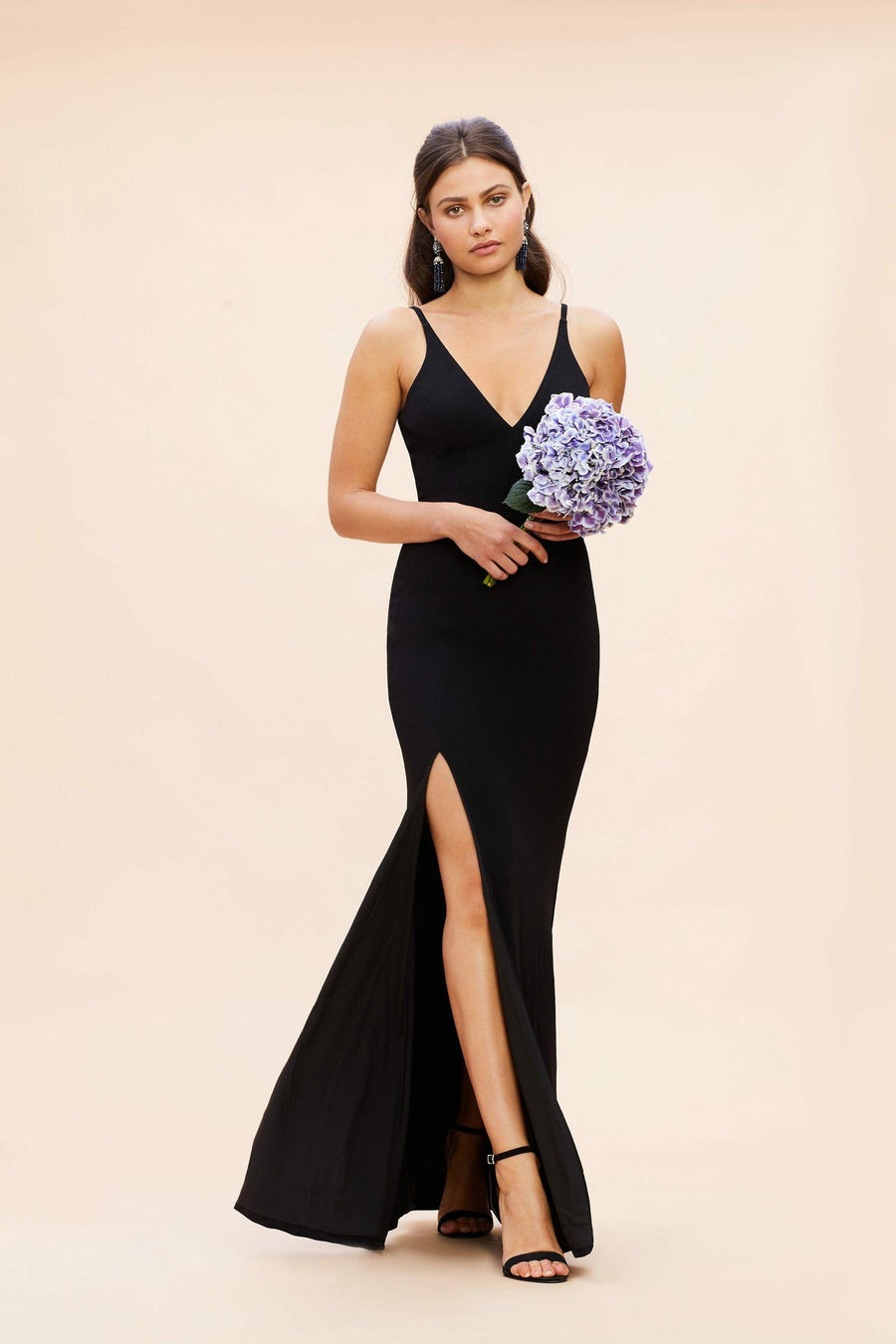 dress the population iris gown Iris Gown XL / RUBIOUS