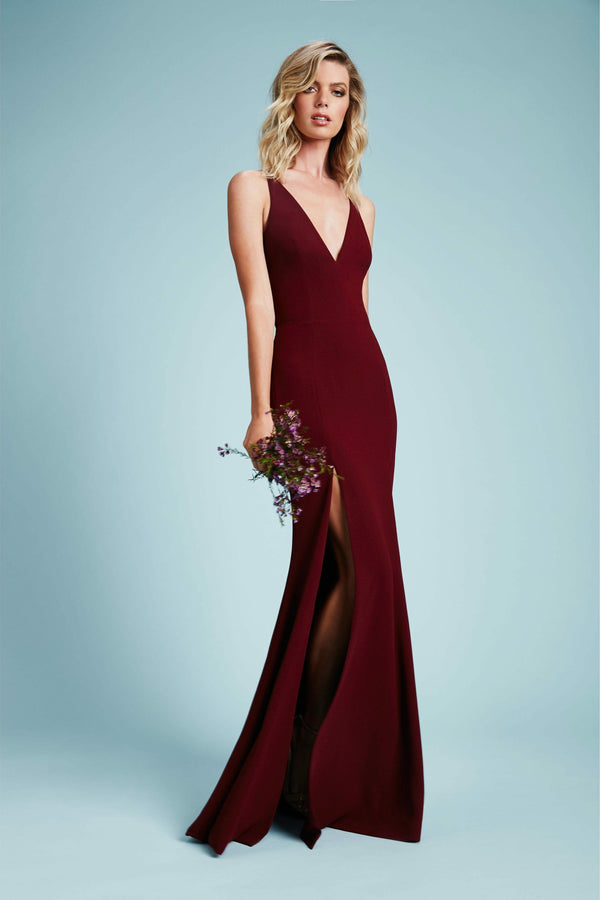 Iris Gown / BURGUNDY