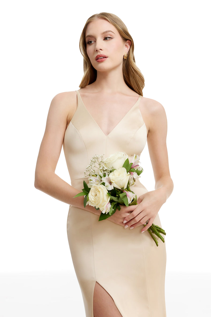 dress the population iris dress Iris Gown XXL / MOCHA