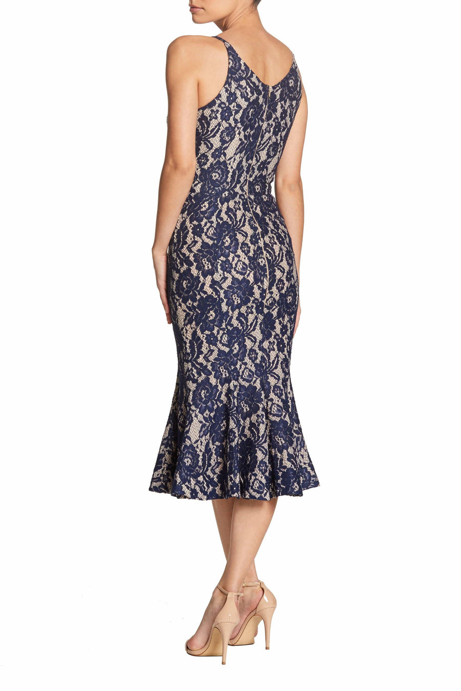 Isabelle Dress / NAVY/NUDE