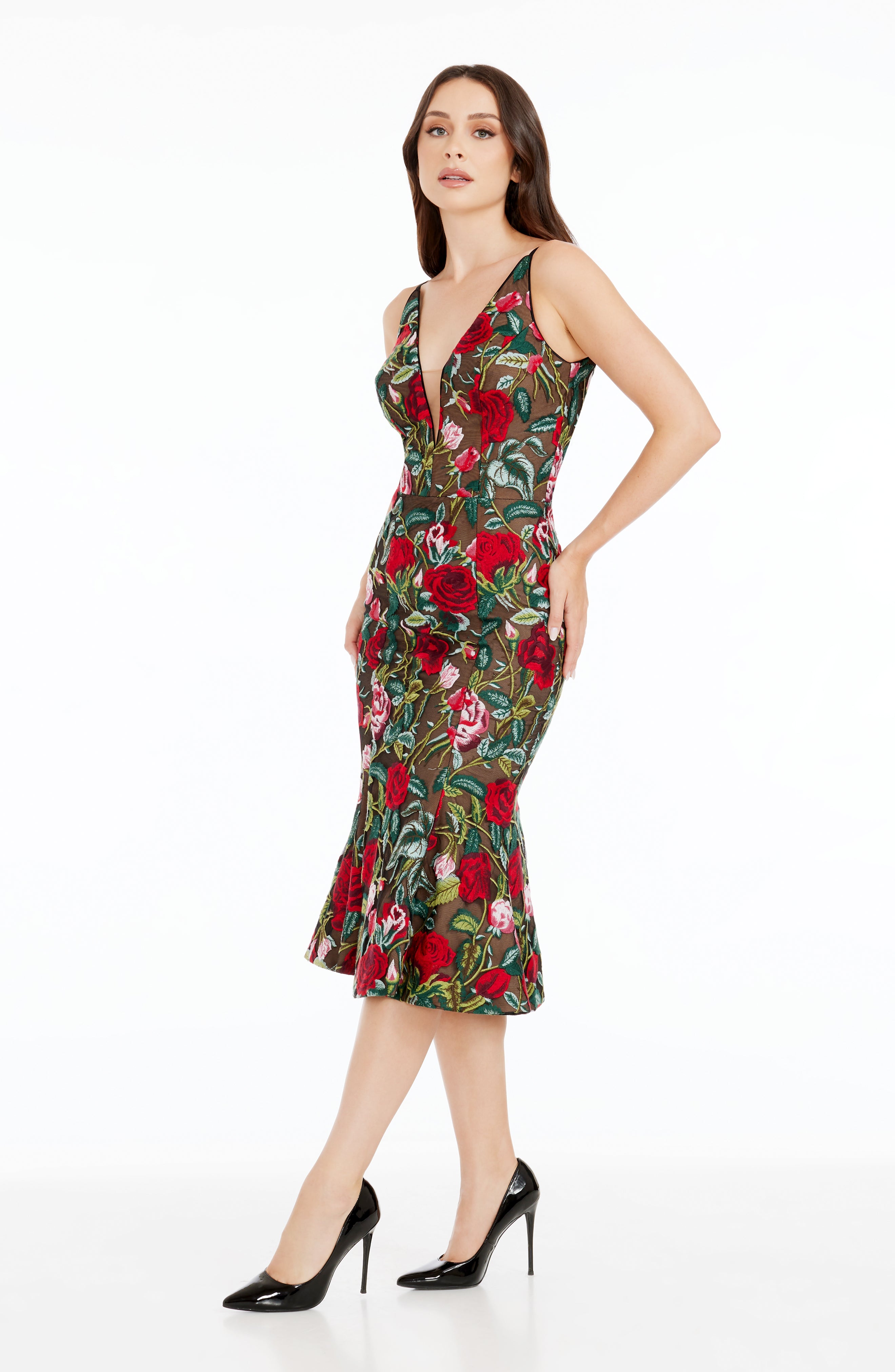 Dress the population isabelle midi dress hotsell
