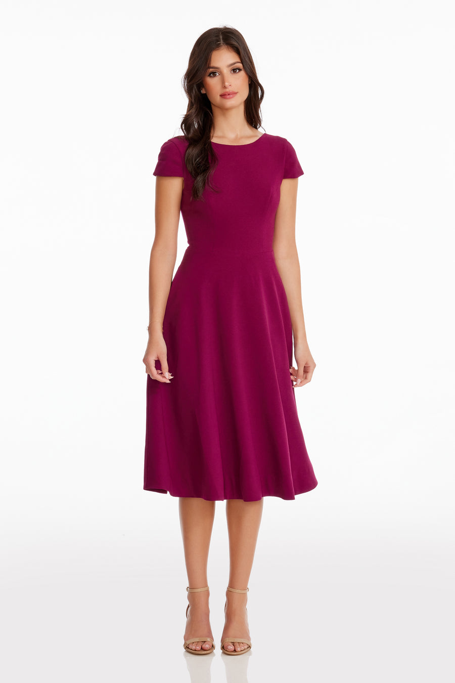 Livia Dress / DARK MAGENTA