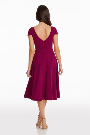 Livia Dress / DARK MAGENTA