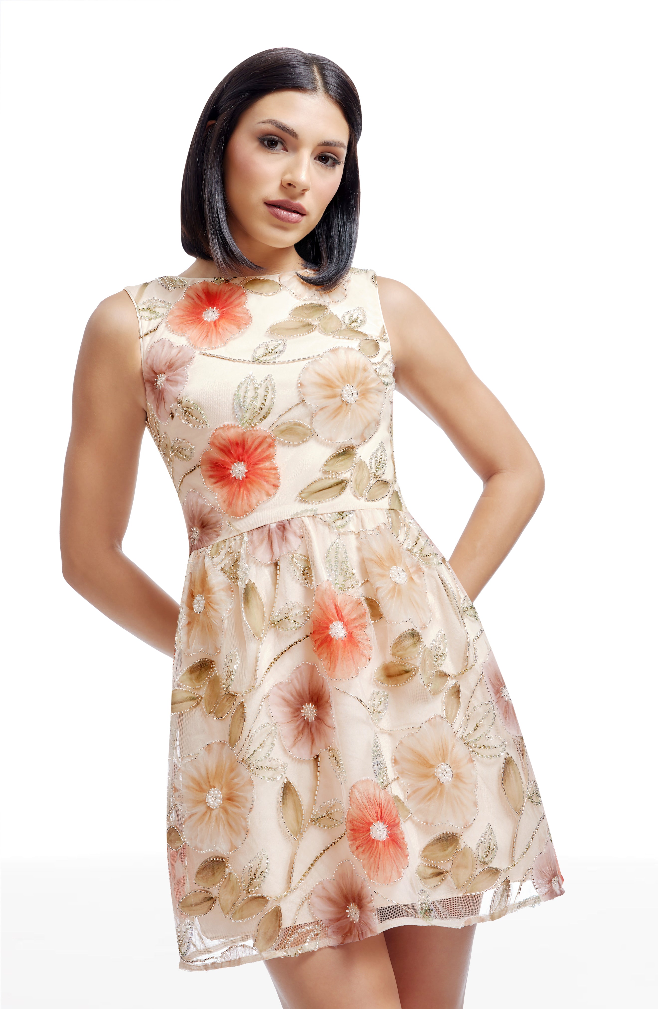 Dress The Population Jackie Fit & Flare Dress Dress The Population Jackie Fit & Flare Dress