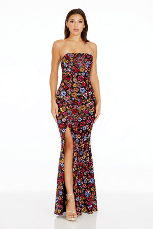 Janelle Dress / BLACK MULTI