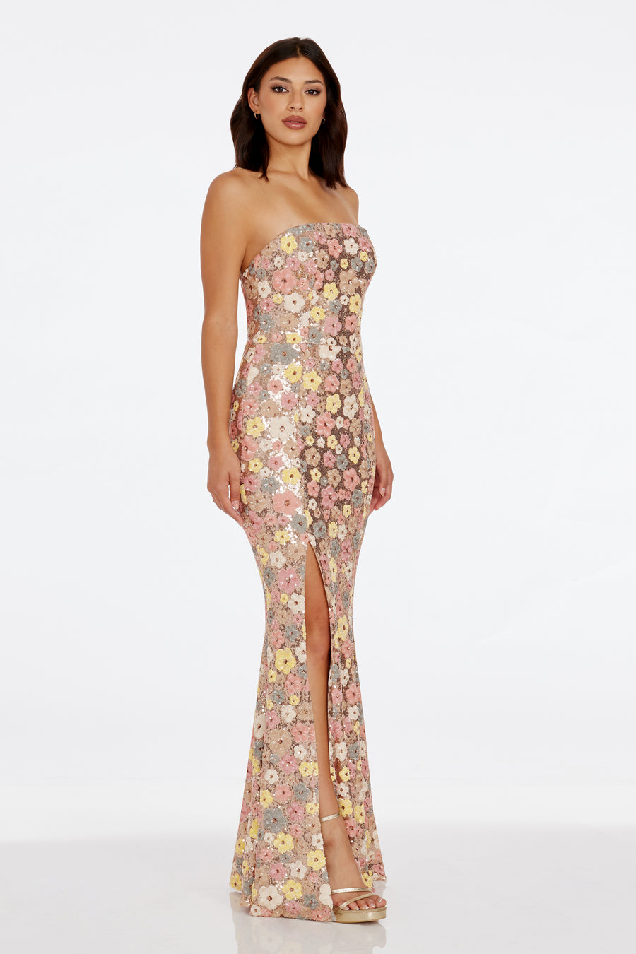 Janelle Dress / ROSE GOLD MULTI