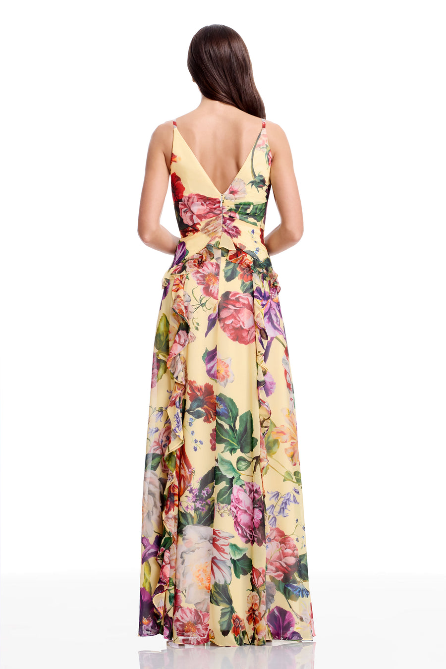 Jayden Gown / GOLDEN FLORAL MULTI