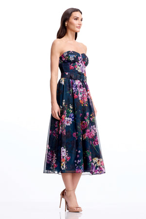 Jenny Dress / PEACOCK BLUE MULTI
