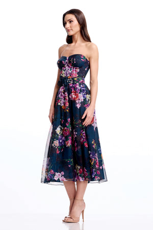 Jenny Dress / PEACOCK BLUE MULTI