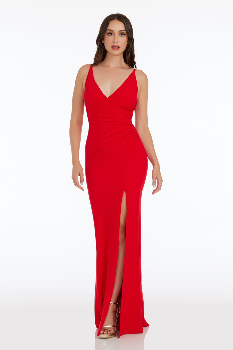 Dress The Population Jordan Gown Xs Burgundy