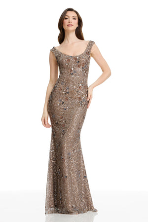 JOSIE DRESS / BRONZE MULTI