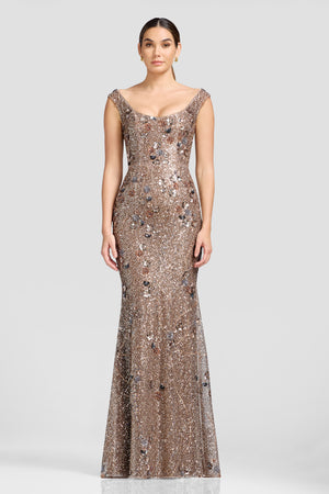 JOSIE DRESS / BRONZE MULTI