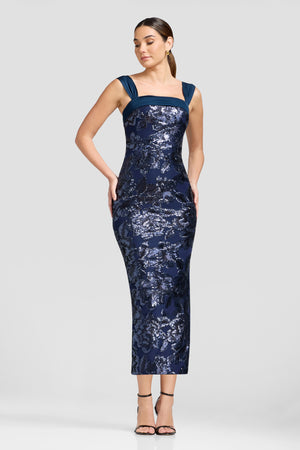 Julie Dress / NAVY MULTI