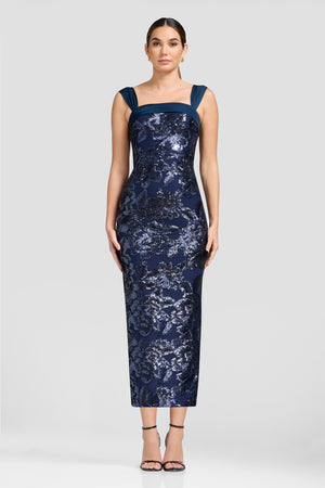 Julie Dress / NAVY MULTI
