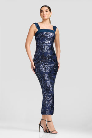 Julie Dress / NAVY MULTI