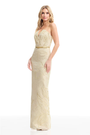 KAHLANI GOWN / CHAMPAGNE MULTI