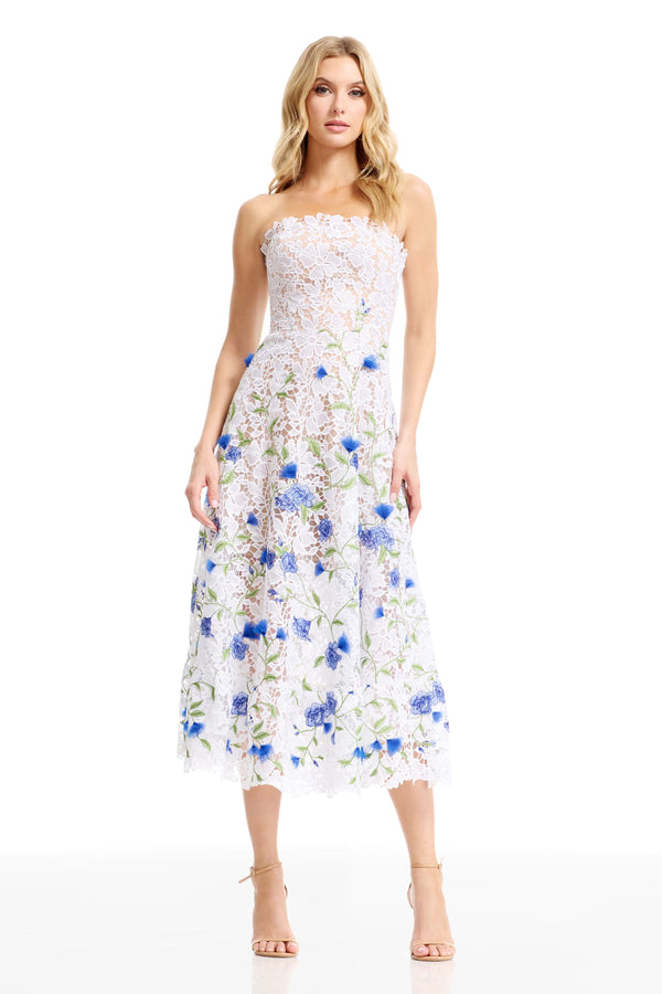 KAILYN DRESS / WHITE MULTI