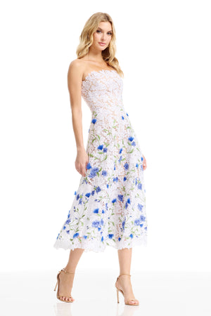 KAILYN DRESS / WHITE MULTI