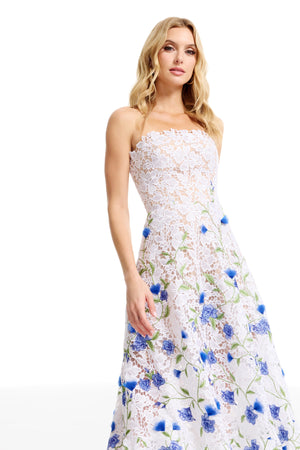 KAILYN DRESS / WHITE MULTI